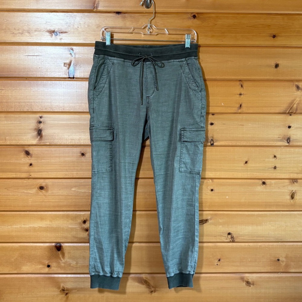 Level 99 Women's Charcoal Green Cargo Jogger Pants